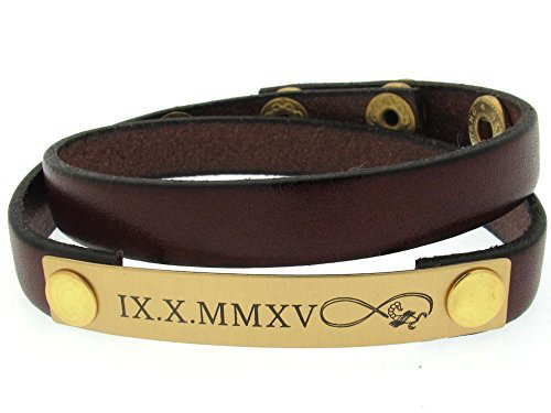 Leather Bracelet Matching Set