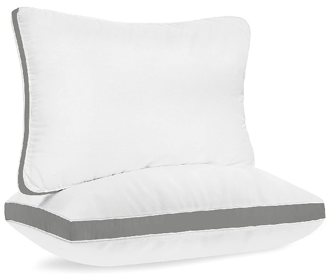 Oakias 2 Pack Premium Cotton Queen Gusset Pillows