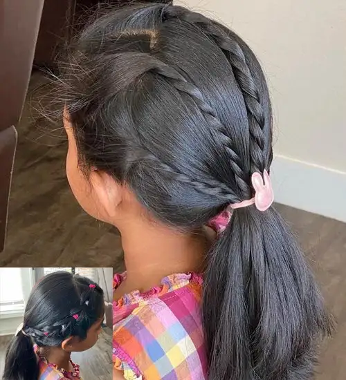 Clipkulture  Cute Ponytail Hairstyle for Girls