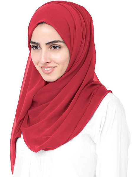 Red Hijab Style