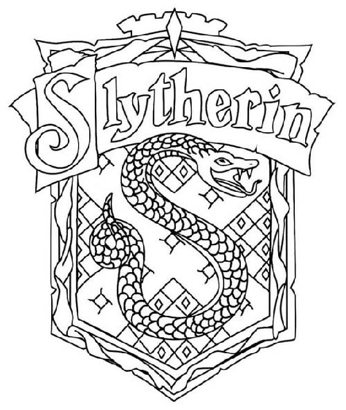 Slytherin Coloring Page