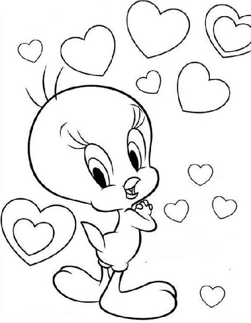Tweety Bird coloring picture