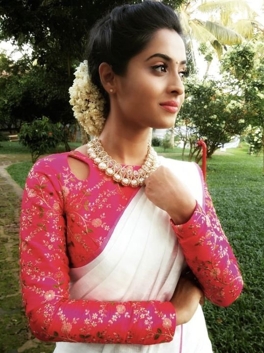 Buy krina fashion Floral Print Bollywood Satin Pink Sarees Online @ Best  Price In India | Flipkart.com