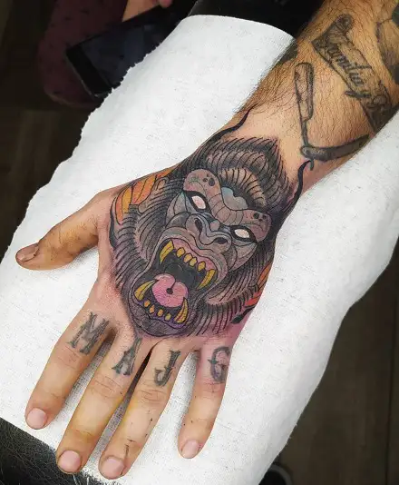 Gorilla chest piece by Blu  Sacred Skin Tattoo Doncaster  Facebook
