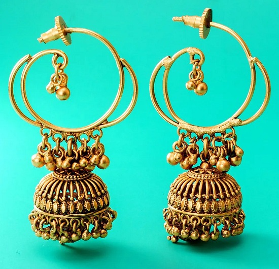 Beads Jhumka Earrings