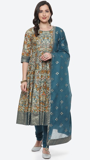 Biba Floral Cotton Printed Salwar Suits
