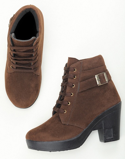 Brown Velvet Shoes