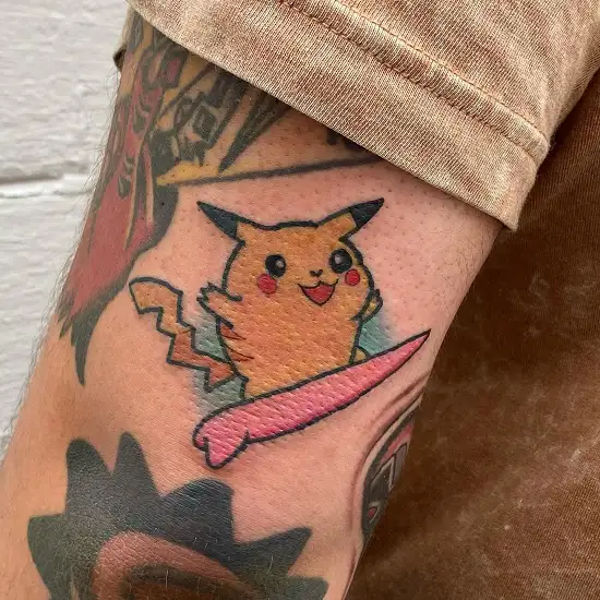 Tattoo uploaded by Karl Cooper  pokemon Pikachu geektattoos nerdtattoo  cute kawaii london london  Tattoodo