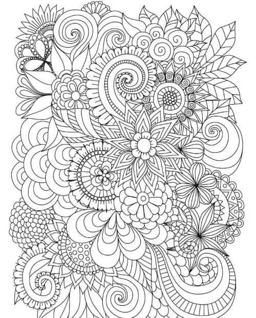 Full Size Spring Coloring Page