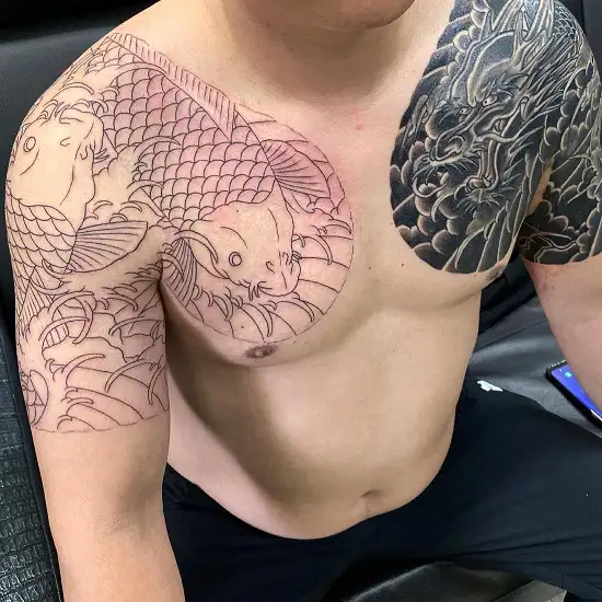 Yakuza full body tattoo  rwoahdude