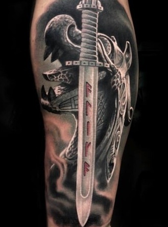 Sword Viking Tattoo Design