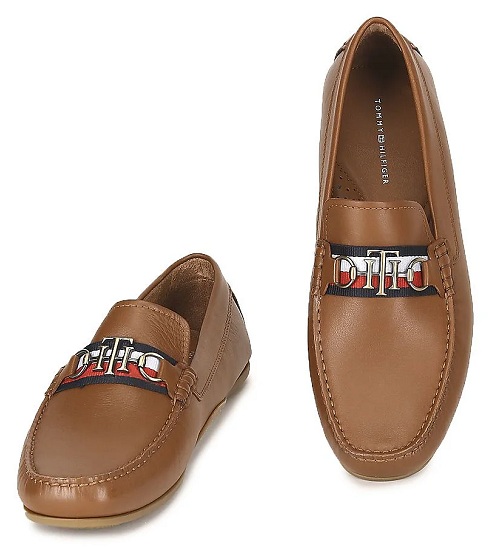 Tommy Hilfiger Brown Loafer Shoes