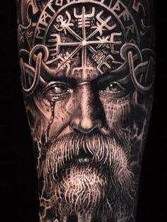 Viking Warrior Tattoo Design