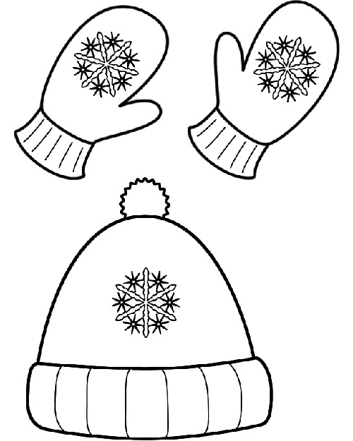 Winter Hat Coloring Page