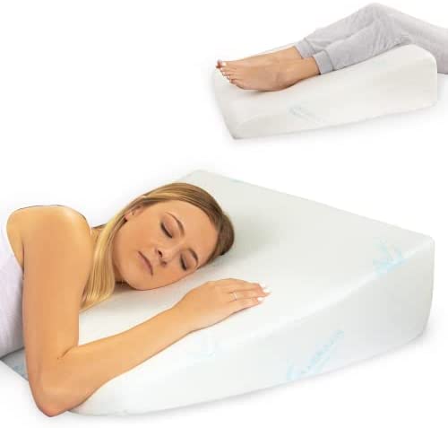 Xtreme Comforts 7 inch Memory Foam Wedge Pillow for Snoring