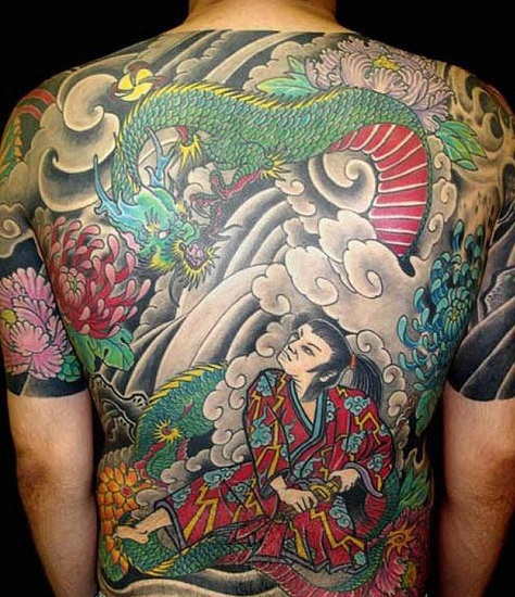 Yakuza Back Dragon Tattoo