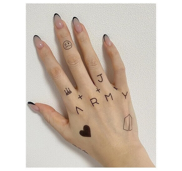 Jangkook Hand Tattoo