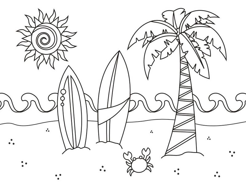 summer coloring pages