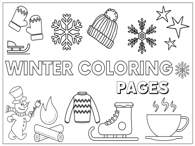 coloring pages outdoor activities