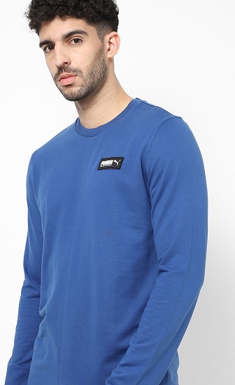 Blue Puma Pullover Sweatshirt