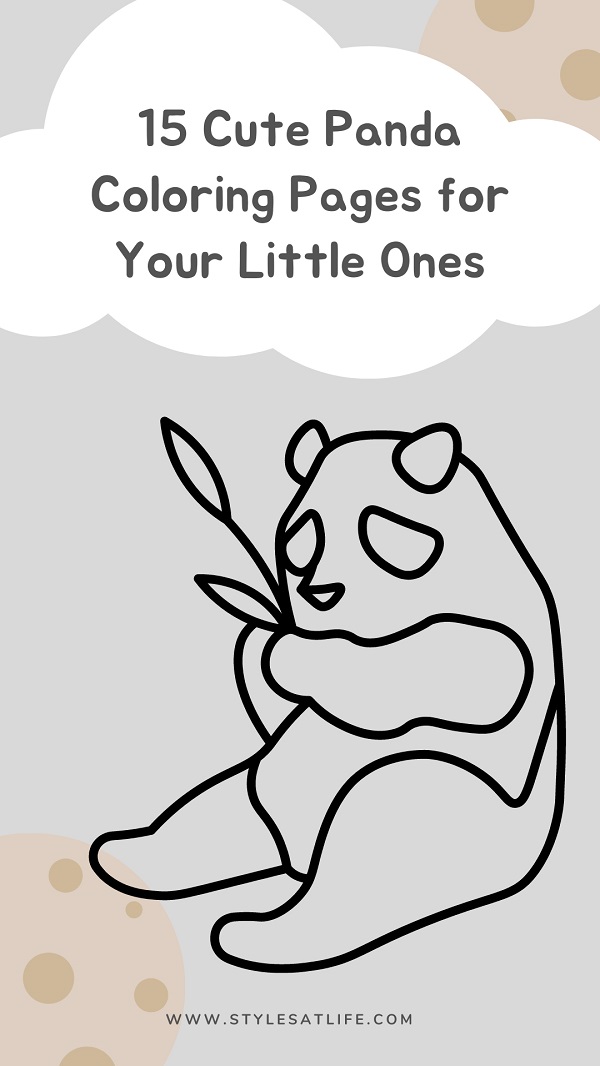 Cute Panda Coloring Pages
