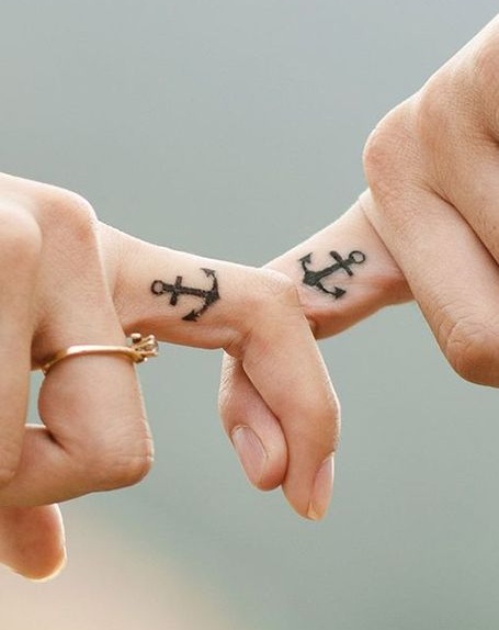Anchor Tattoos Couples