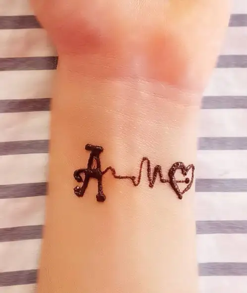 Aarti Name Tattoo for Hand so Beautiful Handwriting Stock Photo  Image of  hand tattoo 169952424