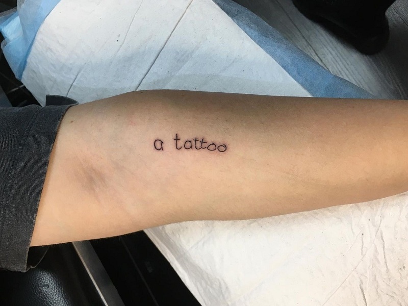 How to Wear a Cursive Writing Tattoo  Certified Tattoo Studios