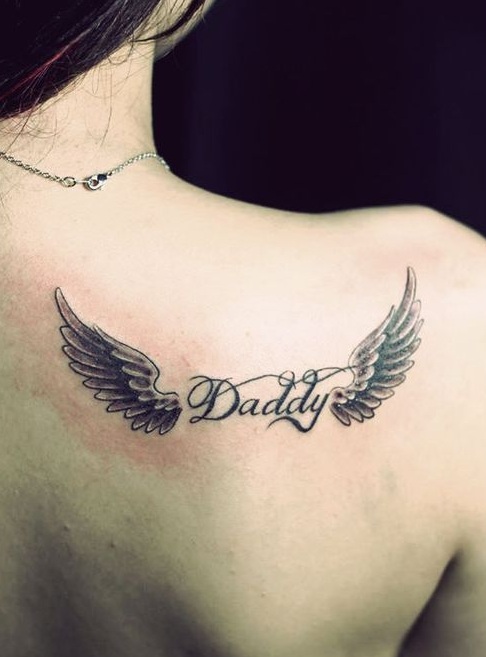 Dad Tattoo With Wings