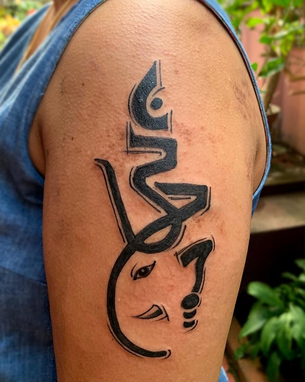Ganesh Om Tattoo