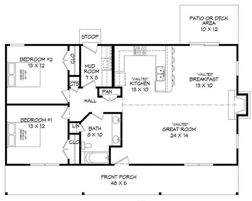 Modern 1200 Sq Ft House Plans