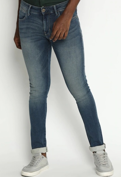 Wrangler Skinny Faded Jeans