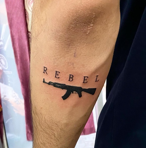15 Exploding AK-47 Tattoos for Gun Enthusiasts | Styles At Life