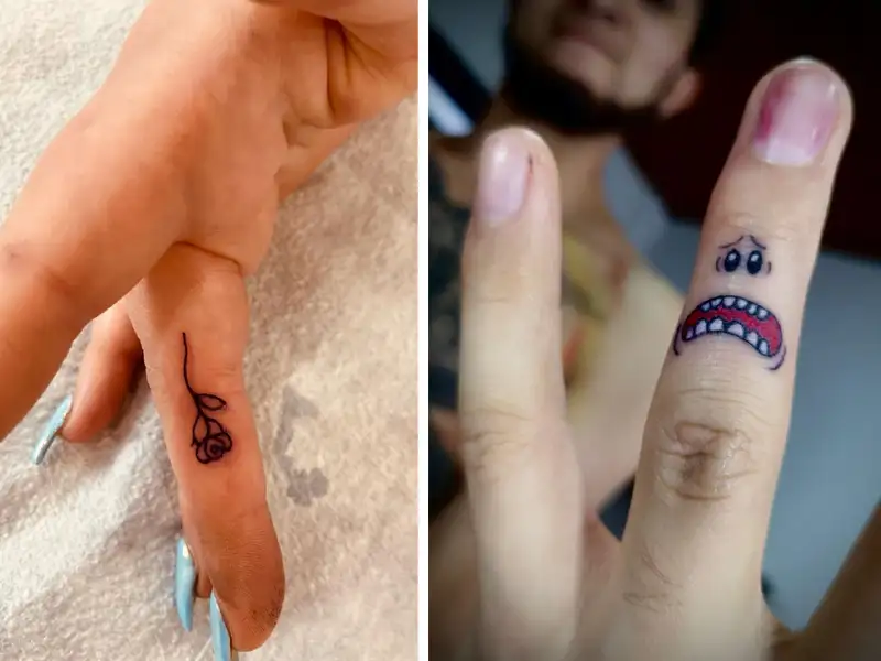 Tattoos  Love finger tattoo Small love tattoos Small girl tattoos