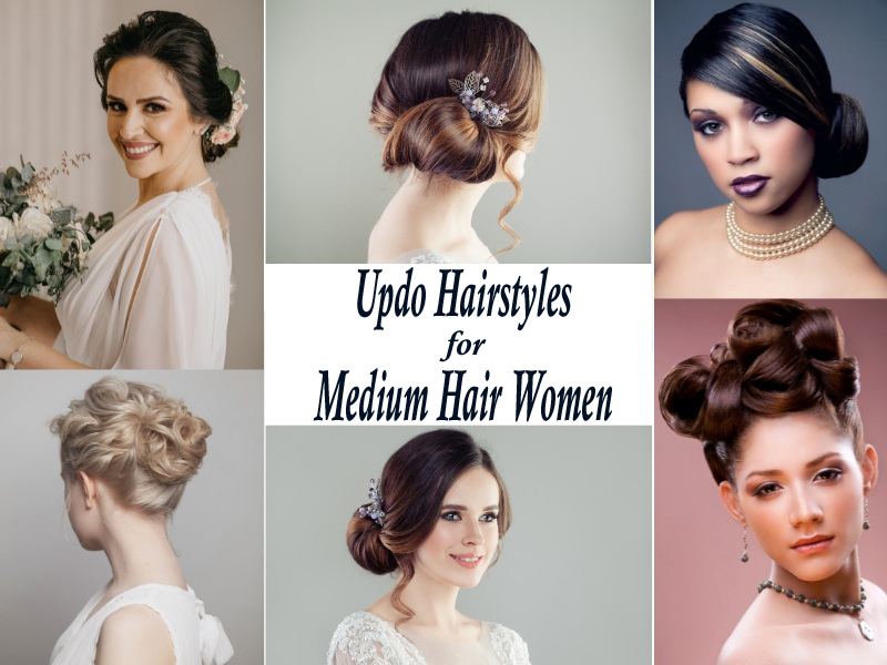 Updo Hairstyles for Medium Hair Women