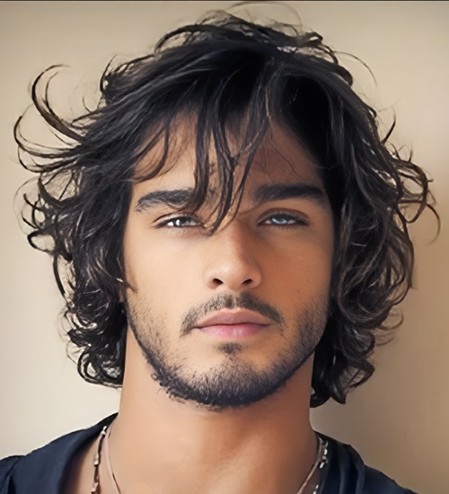 Wavy Hairstyles for Men with Thick Hair