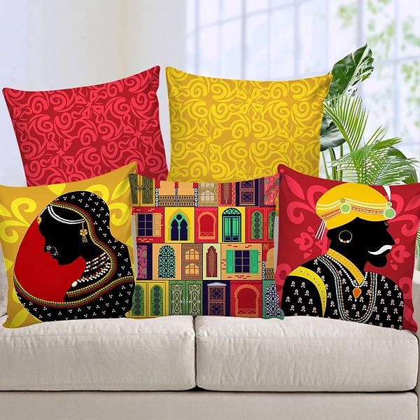 AEROHAVEN™ Ethnic Hand-Made Jute Cushion Covers