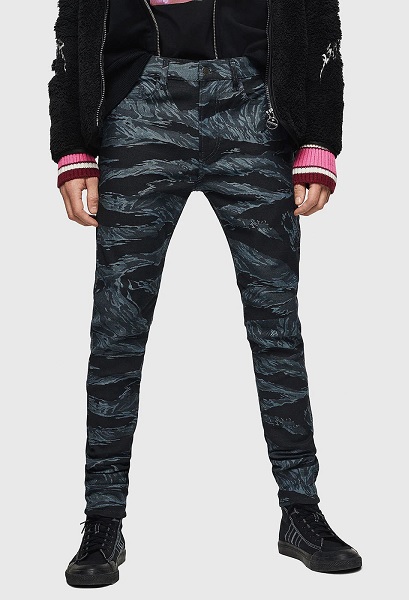Camouflage Skinny Fit Jeans