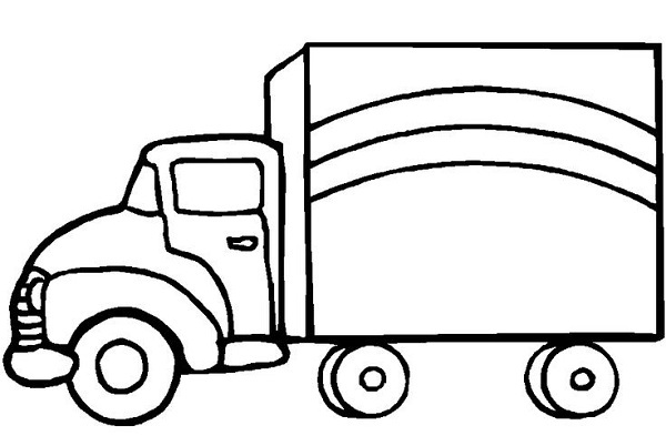 Lorry Truck Drawing Page