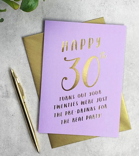 30th Birthday Card Designs
