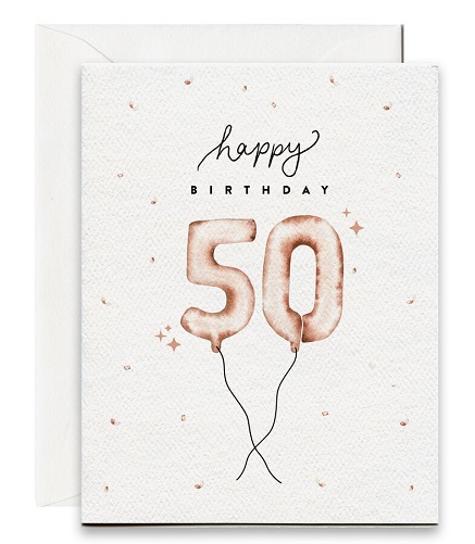 50th Birthday Invitation Card Design