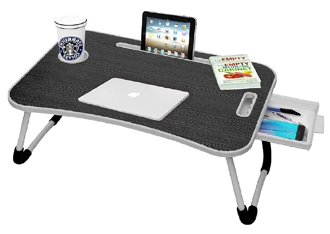 Callas Multipurpose Foldable Laptop Table with Cup Holder