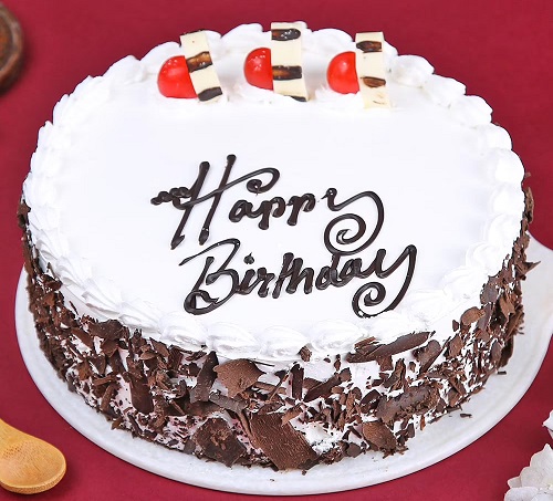 Order Decadent Black Forest Cake With Birthday Topper Online, Price Rs.700  | FlowerAura