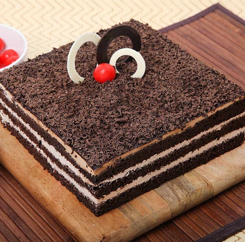 Chocolicious Square Black Forest Cake Design
