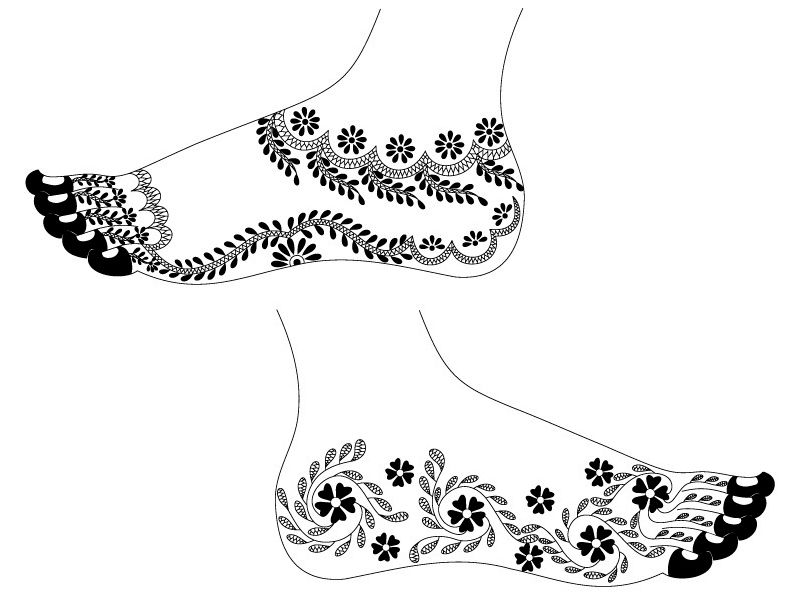 Foot Mehndi Designs