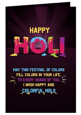Holi Greeting Card Design
