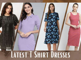 20 Trendy Models of T-Shirt Dresses for Women in Fashion