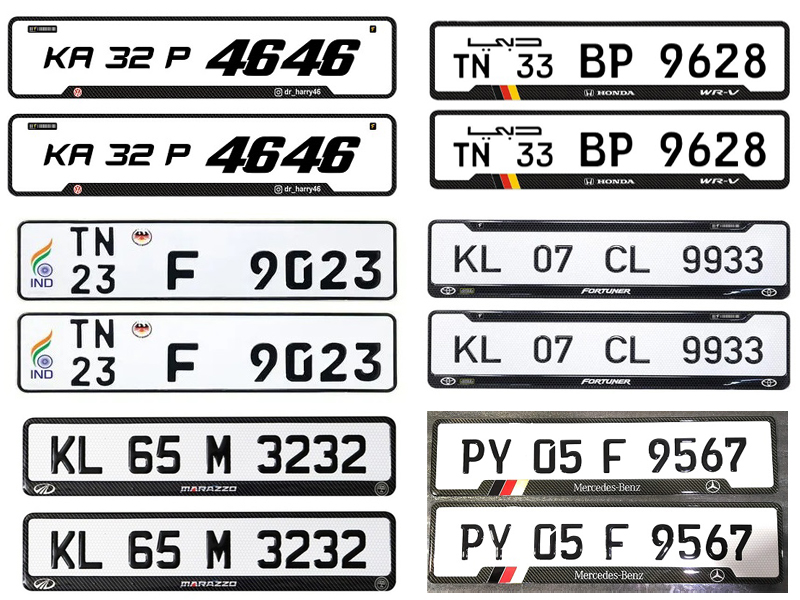 Latest Car Number Plate Designs in India 2023