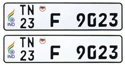 Latest Number Plate Design For Car