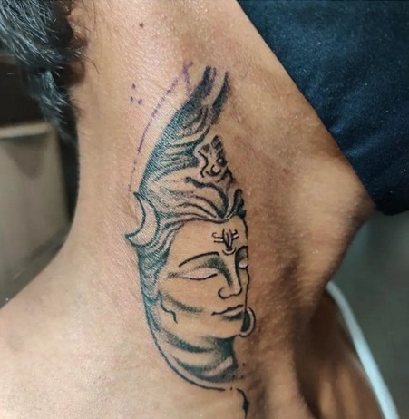Shiva tattoo hi-res stock photography and images - Alamy